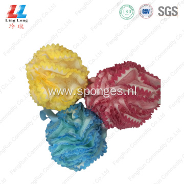 Lace baby shower loofah mesh foam sponge